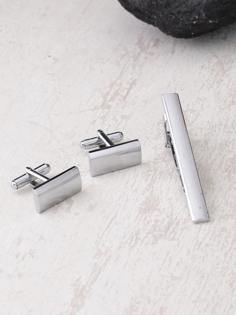 

Dare by Voylla Men Silver-Toned Accessory Gift Set