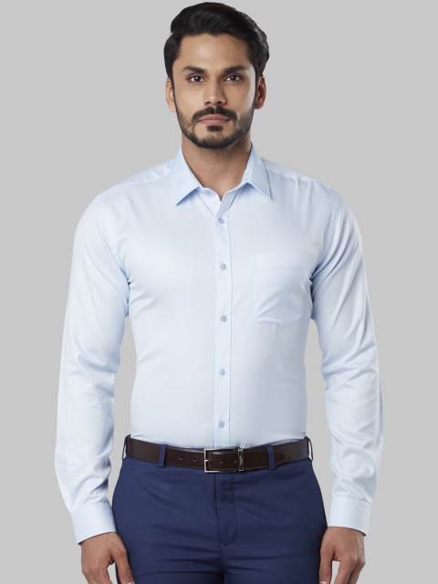 

Next Look Men Blue Slim Fit Self Design Casual Shirt