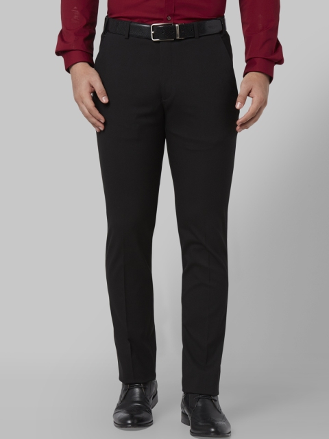 

Park Avenue Men Charcoal Grey Slim Fit Solid Formal Trousers