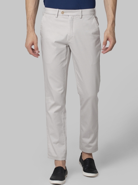 

Park Avenue Men Beige Regular Fit Solid Formal Trousers