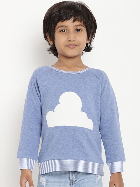 

berrytree Unisex Blue Solid Sweatshirt