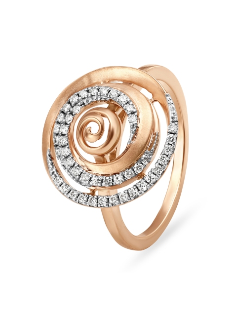 

Mia by Tanishq Women 14KT Rose Gold Finger Ring with Diamonds