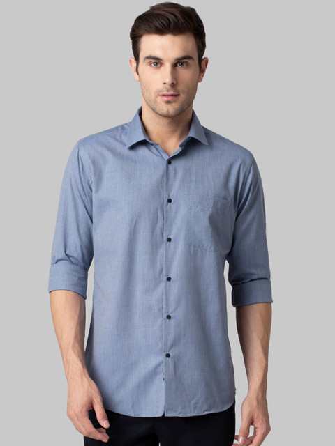 

Park Avenue Men Blue Slim Fit Solid Casual Shirt