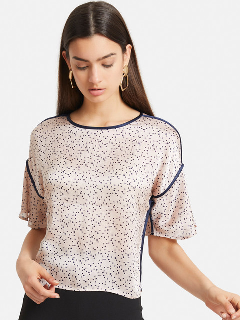 

Kazo Women Beige Printed Top