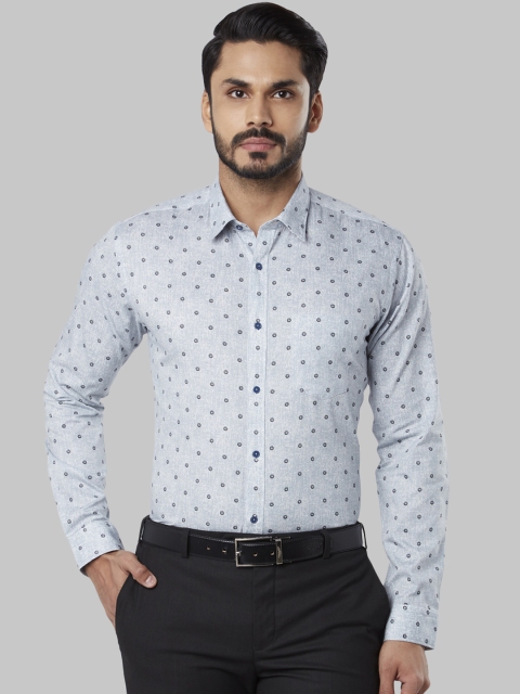 

Next Look Men Grey Regular Fit Printed Formal Shirt