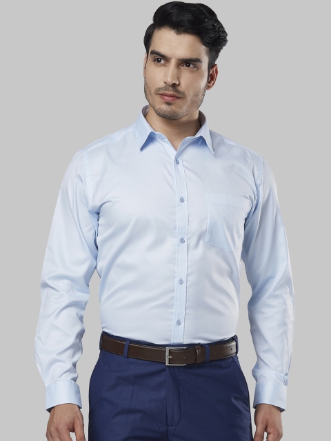 

Next Look Men Blue Regular Fit Self Design Formal Shirt