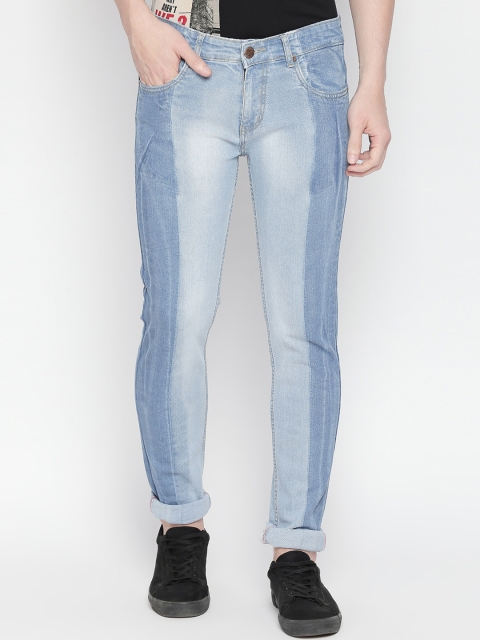 

BOLTS and BARRELS Men Blue Slim Fit Low-Rise Clean Look Stretchable Jeans