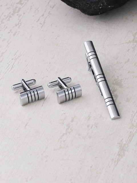 

Dare by Voylla Men Silver-Toned Accessory Gift Set