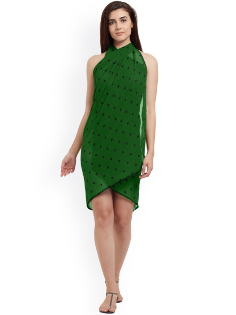 

Mirchi Fashion Women Green Polka-Dot Printed Sarong SJ208