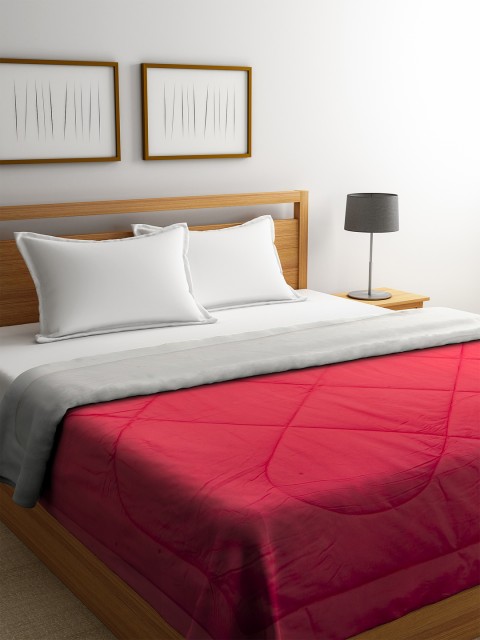 

Portico New York Red & Grey Geometric 150 GSM Reversible AC Room Double Bed Comforter