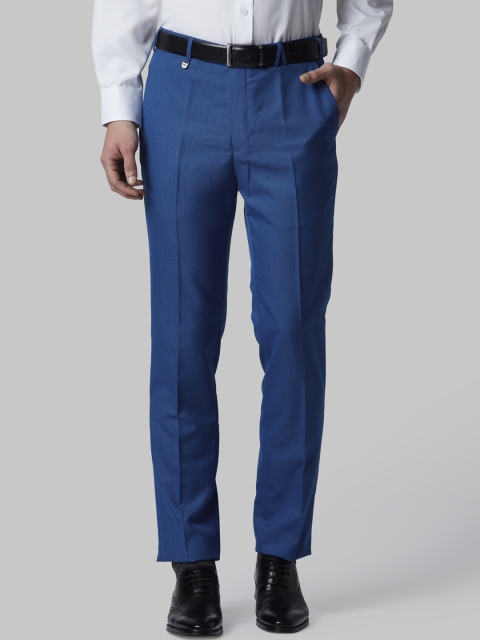 

Park Avenue Men Blue Slim Fit Solid Formal Trousers