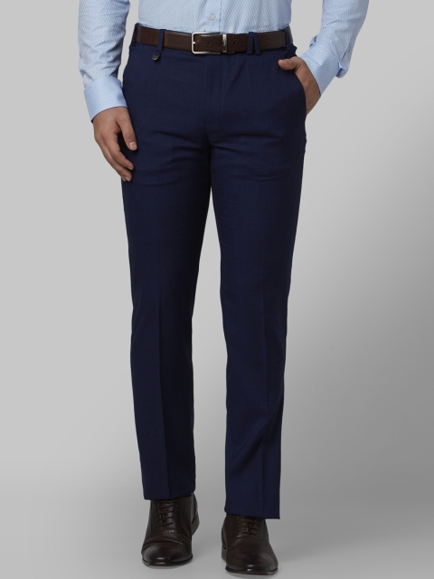 

Park Avenue Men Blue Slim Fit Solid Formal Trousers