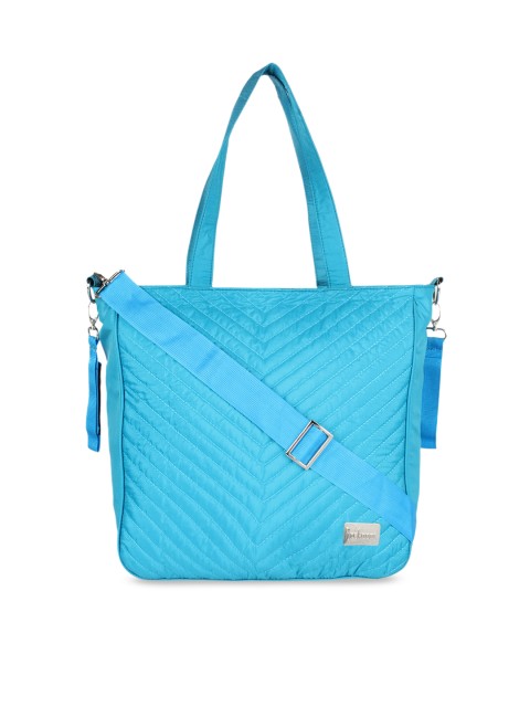 

Anekaant Women Blue Textured Shoulder Bag