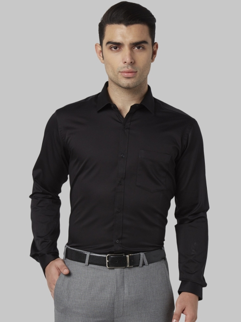 

Park Avenue Men Black Slim Fit Solid Formal Shirt