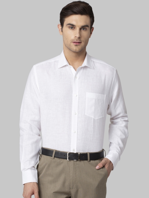 

Park Avenue Men White Regular Fit Solid Formal Shirt