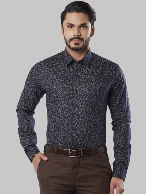 

Next Look Men Navy Blue Slim Fit Printed Casual Shirt