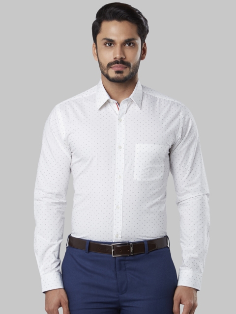 

Next Look Men White Slim Fit Printed Formal Shirt