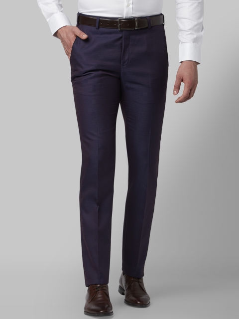 

Park Avenue Men Purple Slim Fit Solid Formal Trousers