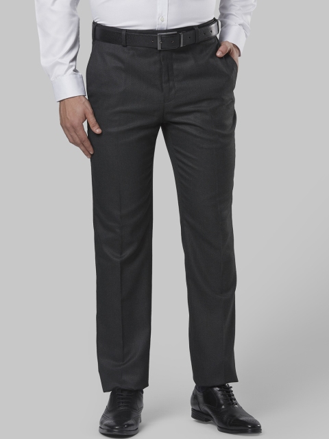 

Next Look Men Grey Regular Fit Solid Formal Trousers