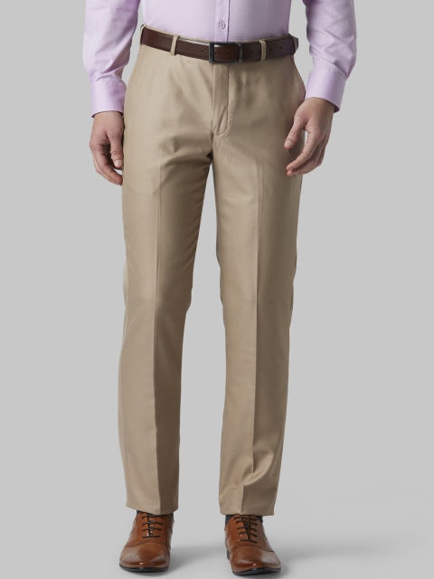 

Park Avenue Men Brown Regular Fit Solid Formal Trousers
