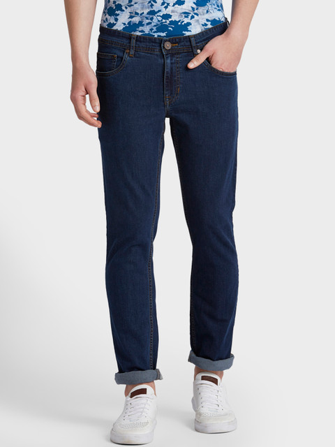 

ColorPlus Men Blue Tapered Fit Mid-Rise Clean Look Jeans