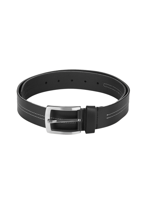 

Parx Men Black Solid Belt