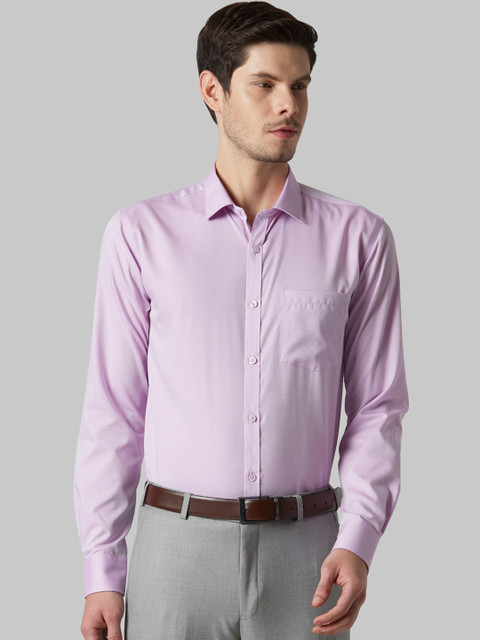 

Park Avenue Men Purple Slim Fit Self Design Formal Shirt