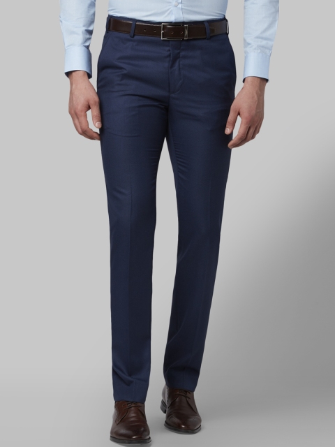 

Park Avenue Men Blue Slim Fit Solid Formal Trousers