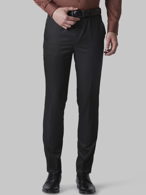 

Park Avenue Men Black Regular Fit Solid Formal Trousers