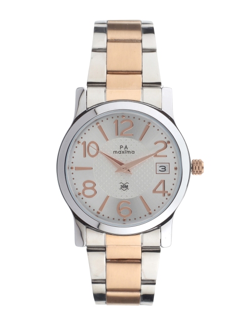 

maxima Women White Analogue Watch O-54760CMLT