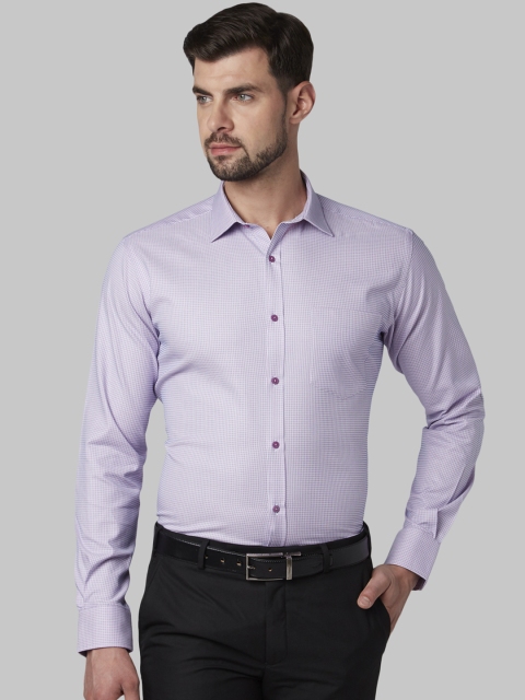 

Park Avenue Men Lavender Slim Fit Self Design Formal Shirt