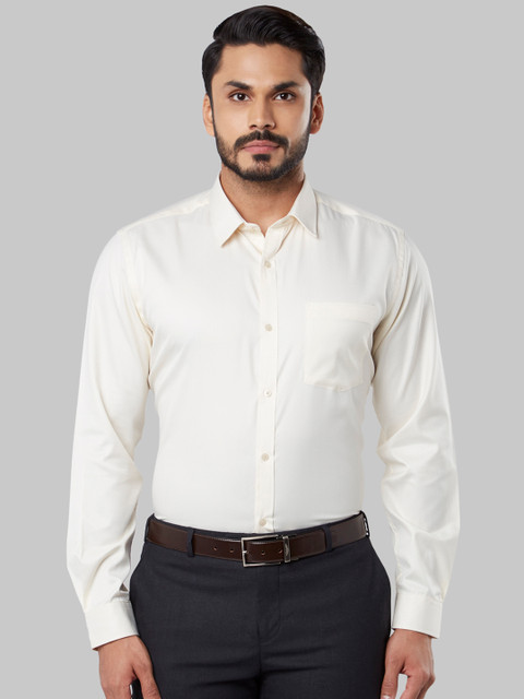 

Next Look Men Off-White Regular Fit Self Design Formal Shirt