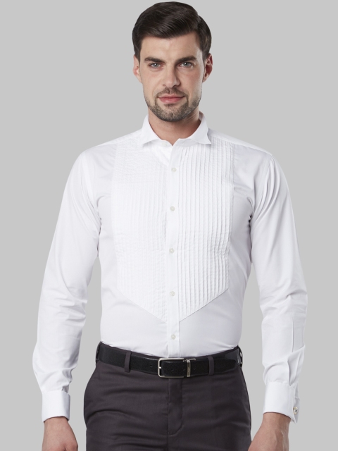 

Next Look Men White Slim Fit Solid Party Shirt