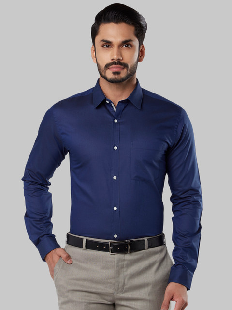 

Next Look Men Blue Slim Fit Solid Formal Shirt