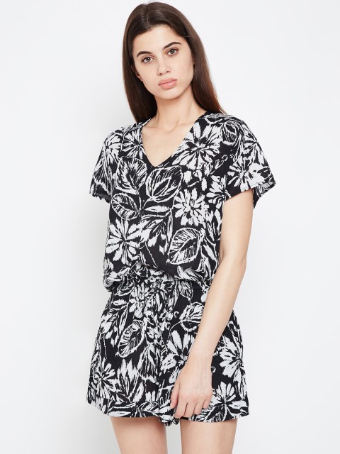 

Oxolloxo Women Black Printed Swimsuit S19395WBW002