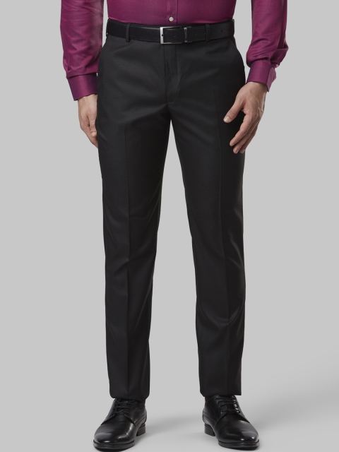 

Next Look Men Black Regular Fit Solid Formal Trousers