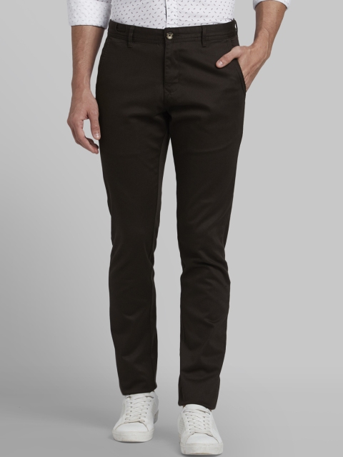 

Parx Men Brown Tapered Fit Solid Regular Trousers