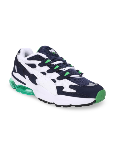 

Puma Unisex Blue & White Cell Alien OG Peacoat-Classic Green Sneakers
