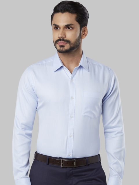 

Next Look Men Blue Slim Fit Printed Formal Shirt