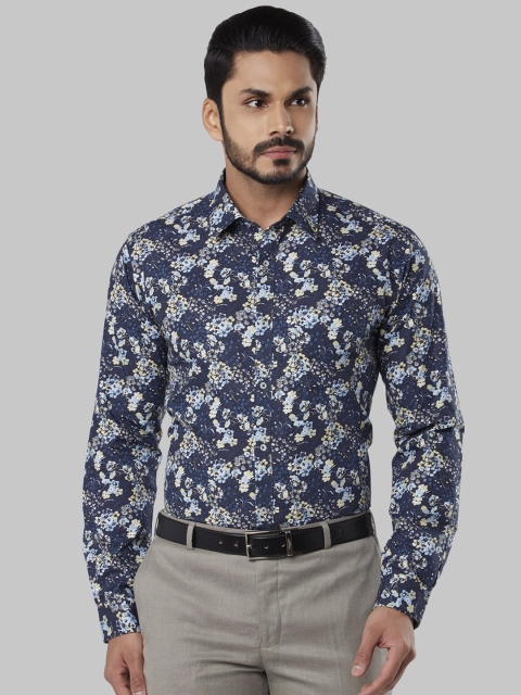 

Next Look Men Blue Regular Fit Printed Party Shirt