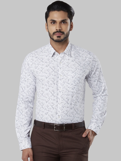 

Next Look Men White Regular Fit Printed Formal Shirt