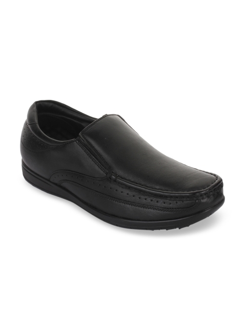 

Fortune Men Black Leather Formal Slip-Ons
