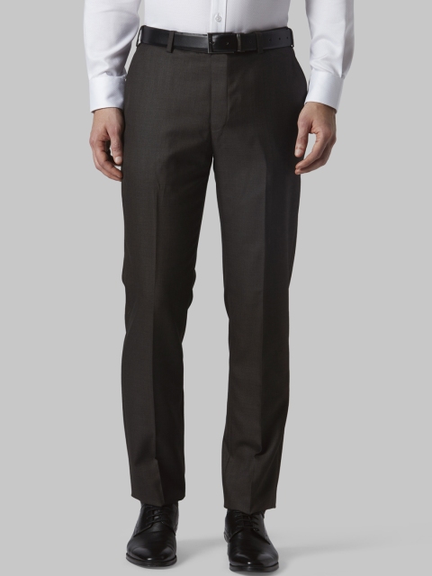 

Park Avenue Men Brown Regular Fit Solid Formal Trousers