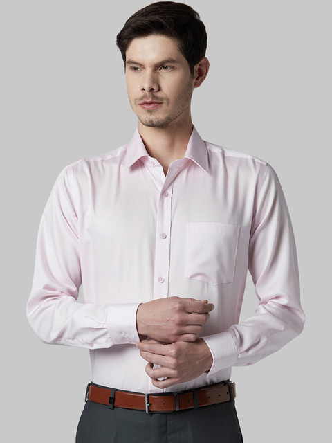 

Park Avenue Men Pink Regular Fit Solid Formal Shirt