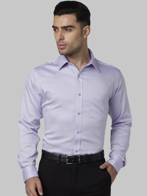 

Park Avenue Men Lavender Regular Fit Solid Formal Shirt