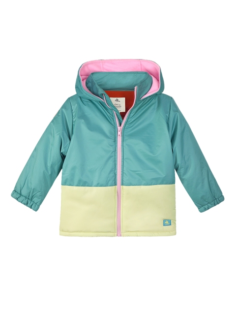 

Cherry Crumble Boys Sea Green Colourblocked Jacket