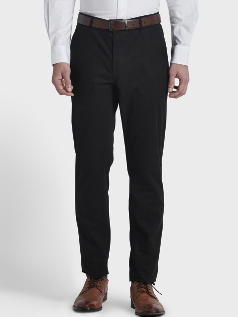 

ColorPlus Men Black Regular Fit Solid Formal Trousers