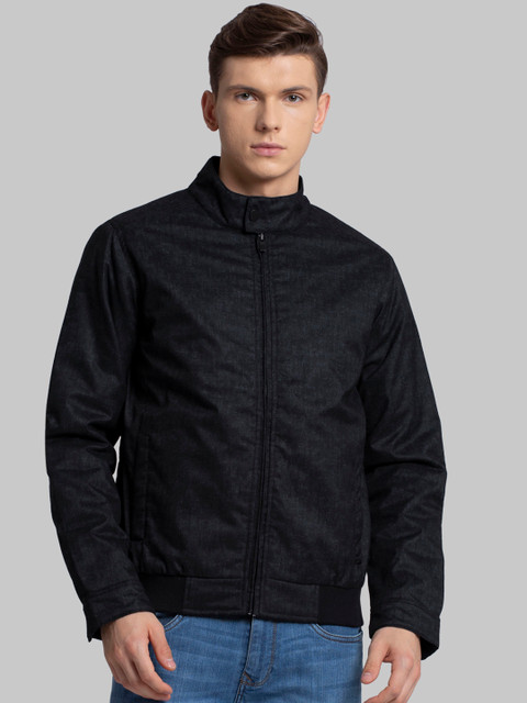

Parx Men Black Solid Padded Jacket