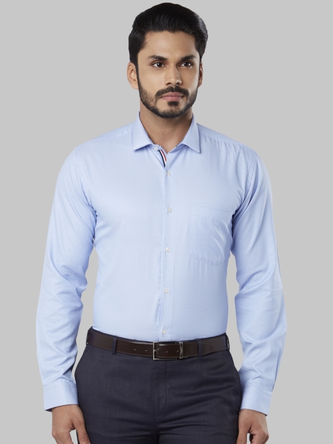 

Next Look Men Blue Slim Fit Self Design Casual Shirt