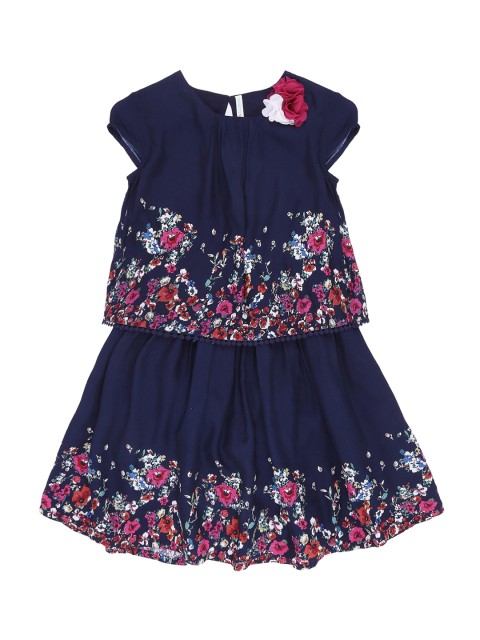 

Pantaloons Junior Girls Navy Blue A-Line Dress